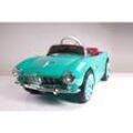 TPFLiving Elektro-Kinderauto BMW 507 Oldtimer weiss - Kinderauto - Elektroauto - Ledersitz und Sicherheitsgurt