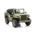 TPFLiving Elektro-Kinderauto Geländewagen Army 4x4 Off Road - Kinderauto - Elektroauto - Ledersitz und Sicherheitsgurt