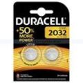 Batterien Duracell Knopfzelle DL/CR 2032 2 Stück im Blister, 3 V Lithium, Kapazität 220 mAh