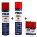 IPERON® 4 x 200 ml Fogger & 4 x 400 ml Flohspray & 4 x 400 ml Wespenspray im Set + Zeckenhaken