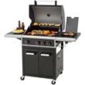 Gasgrill TEPRO "Seattle 3 PLUS" Grills Gr. B/H/T: 128cm x 114cm x 63cm, silberfarben (schwarz/silberfarben) BxTxH: 128x63x114 cm