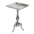 riess-ambiente Beistelltisch TRAYFUL - 55cm silber Aluminium Tablett-Tisch