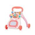 Chipolino Lauflernwagen Funny Games, Tasten, Musik, Telefon, Piano, Zeichenbrett pink