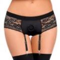 Panties „Strap-on" mit abnehmbaren Strapsen, po-frei