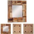 Prolenta Premium - The Living Store Wandspiegel Altholz Massiv 50x50 cm - Spiegel - Braun