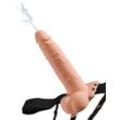 Umschnalldildo "7,6 " Hollow Strap-on Squirting" mit Spritzfunktion