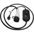 Ladekabel Typ 2 zu Typ f cee 7/7 kompatibel mit Peugeot E-2008 Active, e-208 Elektroauto, 1-phasig, 16 a, 3,5 kW, 3 m - Vhbw