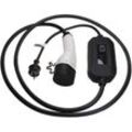 Ladekabel Typ 2 zu Typ f cee 7/7 kompatibel mit Renault Twingo, Twingo Electric Elektroauto, 1-phasig, 16 a, 3,5 kW, 3 m - Vhbw