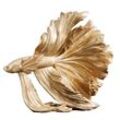 riess-ambiente Skulptur CROWNTAIL - Design Deko Figur Kampffisch 35cm gold Betta Fisch Skulptur