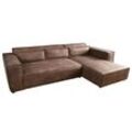 riess-ambiente Ecksofa BOSSA NOVA - - 265cm antik taupe Microfaser Couch 3-Sitzer Wohnzimmer