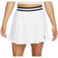 Damen Tennisrock Nike Court Dri-Fit Heritage Tennis Skirt - Weiß