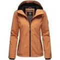 Outdoorjacke MARIKOO "Brombeere" Gr. XS, bunt (rusty cinnamon), Damen, Obermaterial: 100% Polyester, Innenmaterial: 100% Polyester, Jacken, sportliche Übergangsjacke mit Kapuze