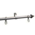 Gardinenstange - silber - ausziehbar - 120-180 cm