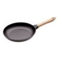 Staub Pans Bratpfanne mit Holzgriff 26 cm, rund, Schwarz, Gusseisen