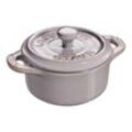 Staub Ceramique Mini Cocotte 10 cm, rund, Antik-Grau, Keramik