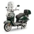 Motorroller Retro EasyCruiser Dunkelgrün 125ccm 85 kmh Kraftrad Euro 5 Scooter