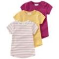 3 Baby T-Shirts in verschiedenen Dessins