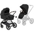 Kombi-Kinderwagen HAUCK "Walk N Care Air Set, black", Baby, schwarz, Aluminium, Kunststoff, Polyester, Polyurethan, Kinderwagen, belastbar bis 22 kg