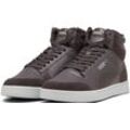 Sneaker PUMA "SHUFFLE MID FUR" Gr. 40, grau (flat dark gray, cast iron, cool light gray) Damen Schuhe Puma