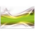 Küchenrückwand ARTLAND "Kreatives Element" Spritzschutzwände Gr. B/H: 100 cm x 65 cm, grün Küchendekoration Alu Spritzschutz mit Klebeband, einfache Montage