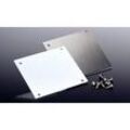 Endkappen für Alu Dachrinnen HT 90 - Abschluss-Sets für 6100 mm Kastenrinnen aus Aluminium - Pressblank / Weiß