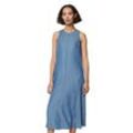 Sommerkleid MARC O'POLO "aus TENCEL™ Lyocell" Gr. 32, Normalgrößen, blau, Damen, Obermaterial: 100% Lyocell, unifarben, Kleider