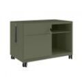 Bisley Rollcontainer Caddy - 80 cm, Farbe Olive Green, Modell Links