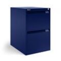 Bisley Standcontainer BS Filing - Flush Front, 2 Hängeregister, 47 cm breit, Farbe Oxford Blue