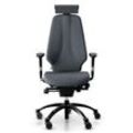 Ergonomischer Bürostuhl RH Logic 400 Komfort, Stoff Grey (Select SC60003), Nackenstütze Ja, Armstütze Ja, Fußkreuz Schwarz