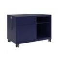 Bisley Rollcontainer Caddy - 80 cm, Farbe Oxford Blue, Modell Links