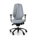 Ergonomischer Bürostuhl RH Logic 400 Komfort, Stoff Light Grey (Select SC60139), Nackenstütze Nein, Armstütze Ja, Fußkreuz Schwarz