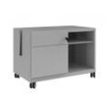 Bisley Rollcontainer Caddy - 80 cm, Farbe Goose Grey, Modell Links