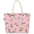 VOID Strandtasche (1-tlg), Koalas Australien Beach Bag Dschungel Streichel-Zoo Kinder-Zimmer Bambus Ur-Wal, bunt