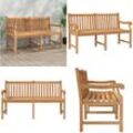 Vidaxl - Gartenbank 150 cm Massivholz Teak - Gartenbank - Gartenbänke - Home & Living - Braun