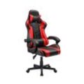 Toscohome Kippbarer Gaming-Sessel in Rot und Schwarz - Katana