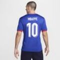 Kylian Mbappé FFF (Men's Team) 2024/25 Stadium Home Nike Dri-FIT Replika Fußballtrikot für Herren - Blau