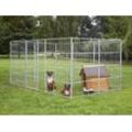 Dancover Außengehege für Hunde, 2,4x2,4x1,8m, Stahl, 5,76m²