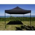 Dancover Faltzelt Faltpavillon Wasserdicht FleXtents Basic v.3, 4x4m Schwarz