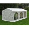 Dancover Partyzelt Festzelt SEMI PRO Plus 3x6m PVC, Weiß