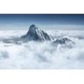 PAPERMOON Fototapete "Berg in Wolken" Tapeten Gr. B/L: 2,50 m x 1,86 m, Bahnen: 5 St., bunt Fototapeten