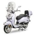 Motorroller Retro EasyCruiser Eisblau 125ccm 85 kmh Kraftrad Euro 5 EFI Scooter