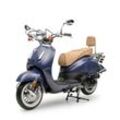 Motorroller Retro EasyCruiser Eco Dunkelblau 50ccm 25 kmh Mofa Scooter