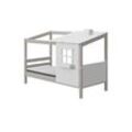 FLEXA Bettgestell Flexa Classic Haus ¦ grau ¦ Maße (cm): B: 112 H: 1