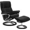 Relaxsessel STRESSLESS "Mayfair", schwarz (schwarz paloma), B:83cm H:102cm T:73cm, Leder BATICK: BATICK ist ein leicht korrigiertes, durchgefärbtes und genarbtes Möbelleder, bei dem die meisten Unebenheiten und Spuren in der Regel entfernt wurden., Leder PALOMA: PALOMA ist ein durchgefärbtes Semianilin-Möbelleder mit natürlicher Narbung., ROHLEDER Stoff Q2 FARON: Ein fester zuverlässiger Bouclu00e