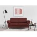 2,5-Sitzer SIT & MORE "Arngast", rot (merlot), B:186cm H:84cm T:93cm, Sofas, inklusive Federkern und Kopfteilverstellung