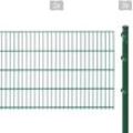 ARVOTEC Doppelstabmattenzaun "ESSENTIAL 83 zum Einbetonieren" Zaunelemente Zaunhöhe 83 cm, Zaunlänge 2 - 60 m Gr. H/L: 83 cm x 4 m, grün (dunkelgrün) Zaunelemente