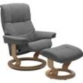 Relaxsessel STRESSLESS "Mayfair", grau (dunkelgrau dinamica), B:75cm H:99cm T:73cm, Leder BATICK: BATICK ist ein leicht korrigiertes, durchgefärbtes und genarbtes Möbelleder, bei dem die meisten Unebenheiten und Spuren in der Regel entfernt wurden., Leder PALOMA: PALOMA ist ein durchgefärbtes Semianilin-Möbelleder mit natürlicher Narbung., ROHLEDER Stoff Q2 FARON: Ein fester zuverlässiger Bouclu00