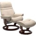 Relaxsessel STRESSLESS "Sunrise", beige (beige jasmine), B:79cm H:103cm T:73cm, Leder BATICK: BATICK ist ein leicht korrigiertes, durchgefärbtes und genarbtes Möbelleder, bei dem die meisten Unebenheiten und Spuren in der Regel entfernt wurden., Leder PALOMA: PALOMA ist ein durchgefärbtes Semianilin-Möbelleder mit natürlicher Narbung., ROHLEDER Stoff Q2 FARON: Ein fester zuverlässiger Bouclu00e9 m