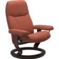 Relaxsessel STRESSLESS "Consul", rot (henna paloma), B:72cm H:94cm T:70cm, Leder BATICK: BATICK ist ein leicht korrigiertes, durchgefärbtes und genarbtes Möbelleder, bei dem die meisten Unebenheiten und Spuren in der Regel entfernt wurden., Leder PALOMA: PALOMA ist ein durchgefärbtes Semianilin-Möbelleder mit natürlicher Narbung., ROHLEDER Stoff Q2 FARON: Ein fester zuverlässiger Bouclu00e9 mit ei