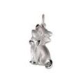 Ketten-Anhänger VIVANCE "925 Sterling Silber Motiv Katze", weiß, Schmuckanhänger, ONE-SIZE, Silber 925 (Sterlingsilber), 1,8 g